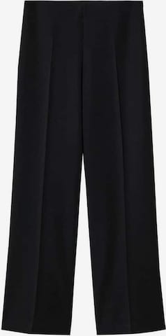 MANGO Wide leg Pantalon 'Planito' in Zwart: voorkant