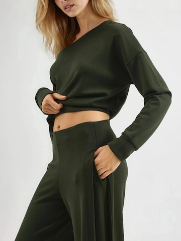Busem Wide leg Broek in Groen