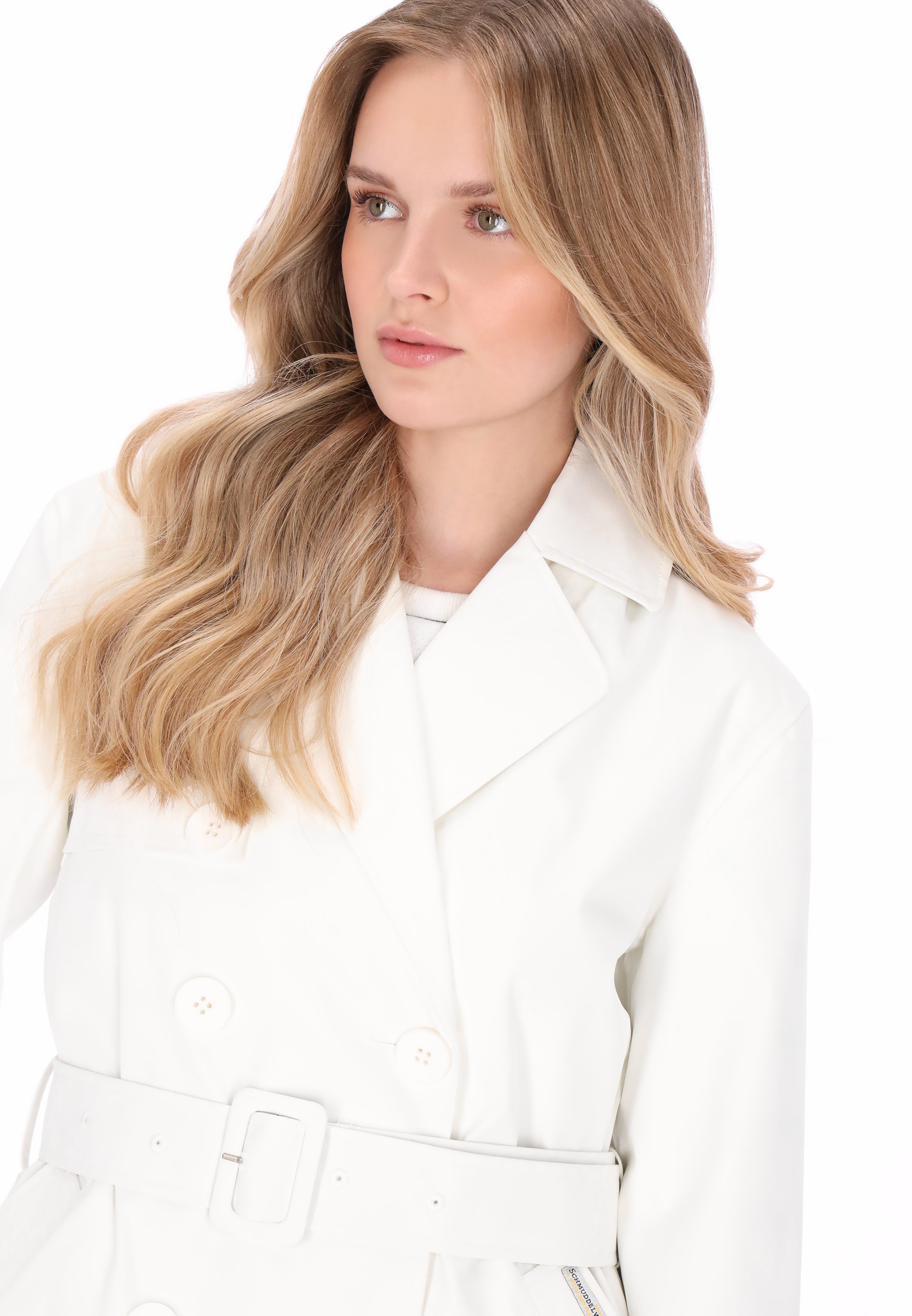 Schmuddelwedda - Abrigo funcional en blanco