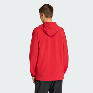 ADIDAS PERFORMANCE Φθινοπωρινό και ανοιξιάτικο μπουφάν 'Belgium Tiro Travel Full Zip' σε κόκκινο