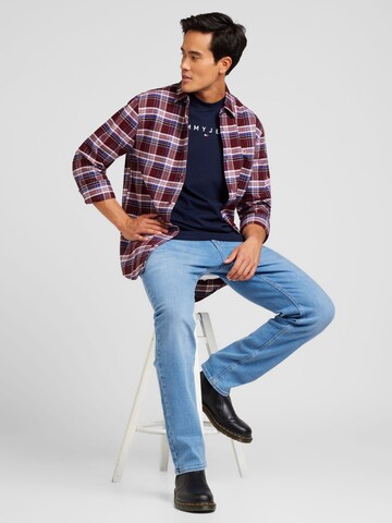 Tommy Jeans Regular fit Overhemd in Lila