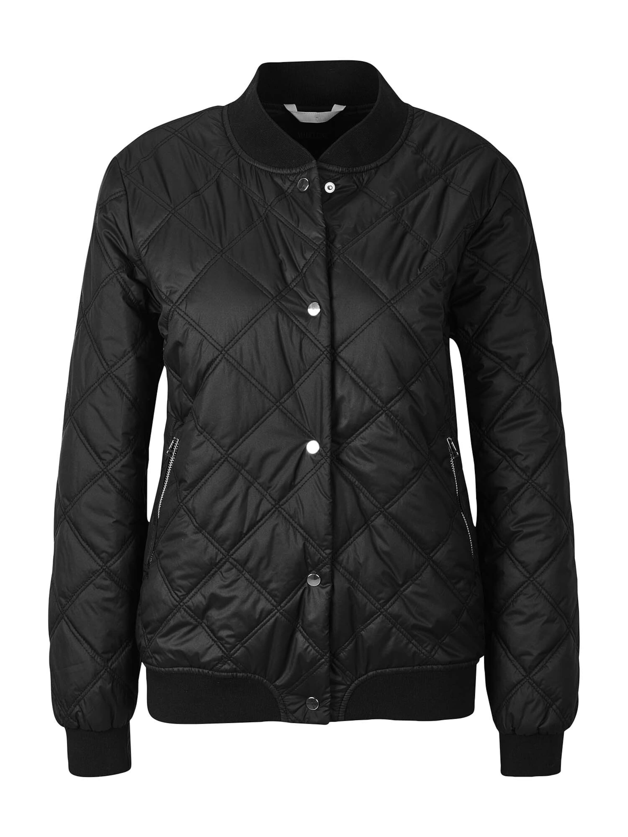 Veste mi-saison MADELEINE en noir : devant