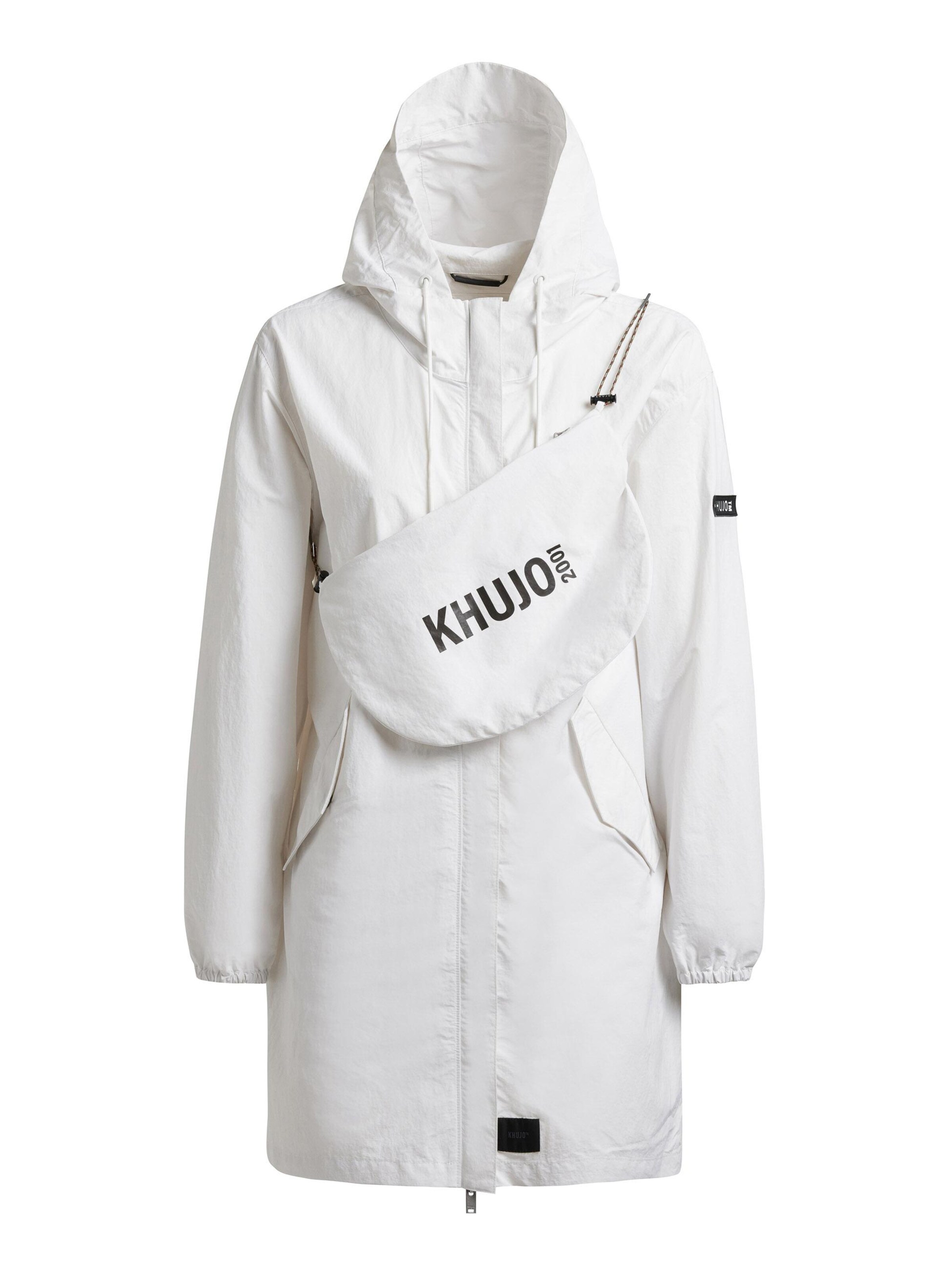 Manteau mi-saison 'Ameti' khujo en blanc : devant