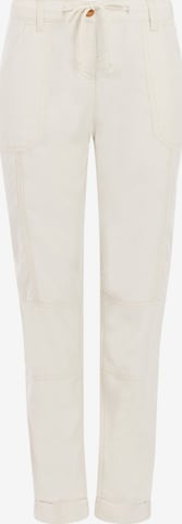 PROTEST Pants 'PRTLeaf' in White: front