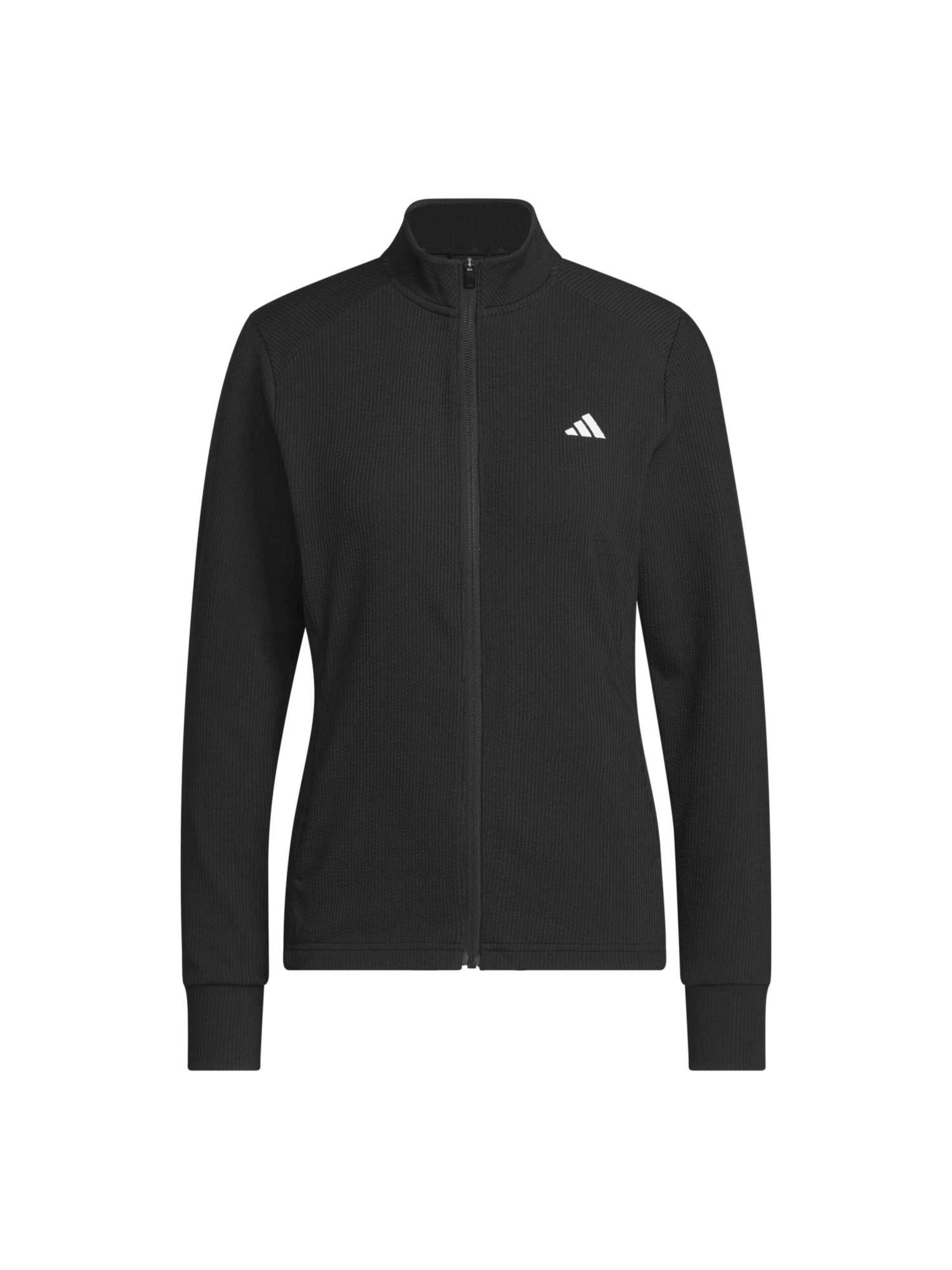 ADIDAS GOLF Sportsweatjacke in Schwarz: Vorderseite