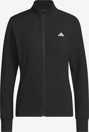 ADIDAS GOLF Treeningjope 'PERFORMANCE TEXTURE FULL ZIP' S suuruses must, Tootevaade