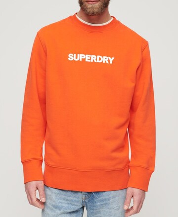 Sweat-shirt Superdry en rouge : devant