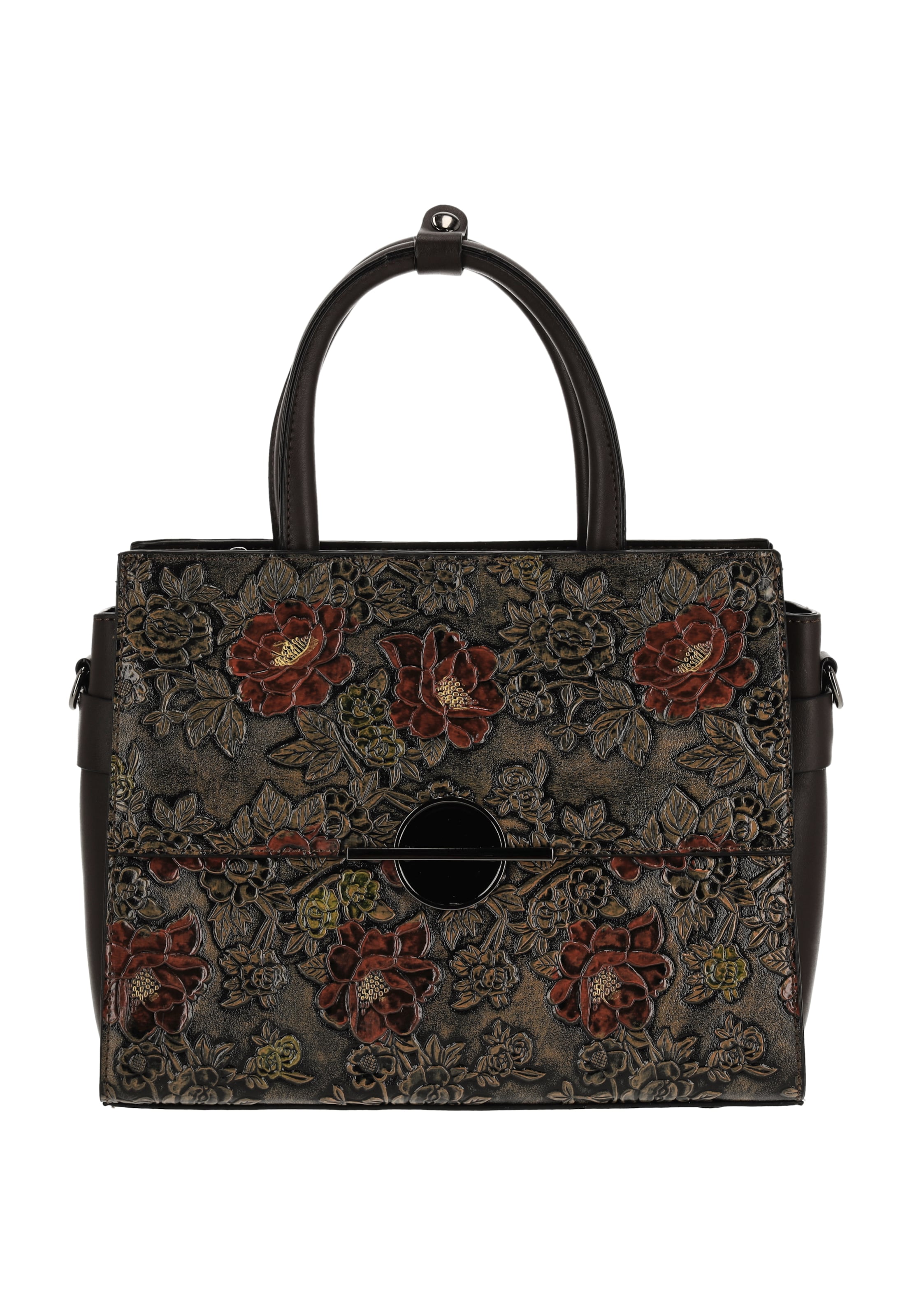 usha FESTIVAL Malas de tiracolo em castanho escuro / ouro / vermelho, Vista do artigo