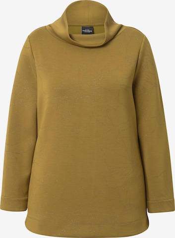 Ulla Popken Sweatshirt in Yellow: front