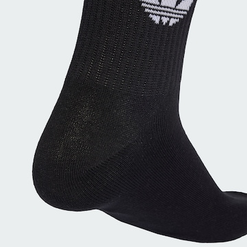 Calzino '3-STRIPES CREW 10 PAIRS' di ADIDAS ORIGINALS in nero