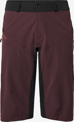 VAUDE Regular Outdoorbroek in Rood: voorkant