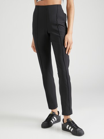 Coupe slim Pantalon de sport ADIDAS GOLF en noir : devant