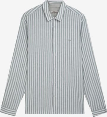 Camicia 'LTB Jeans Herrenhemd mit Streifenmuster und Print' di LTB Jeans in verde: frontale