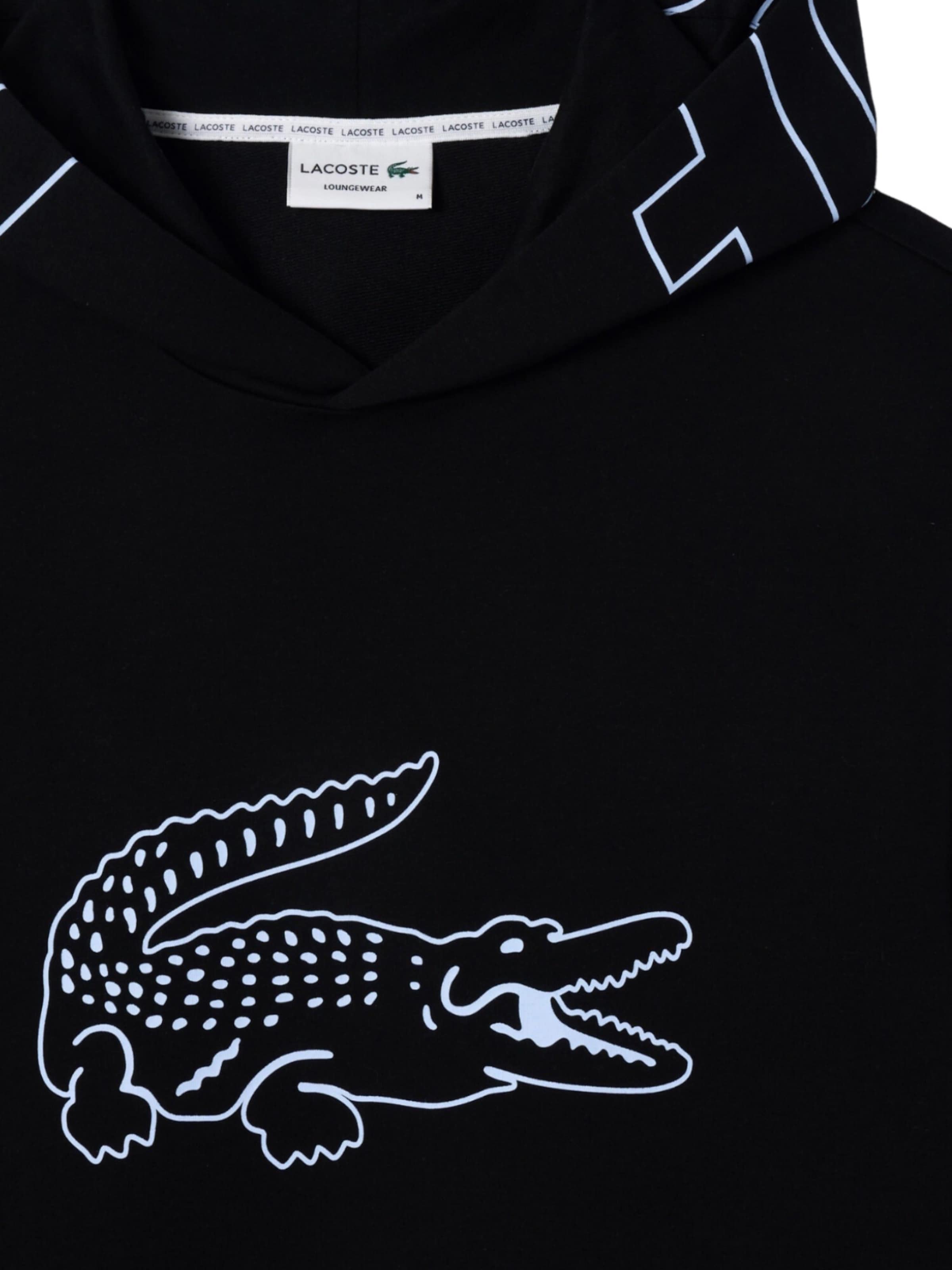 LACOSTE Sweatshirt i svart