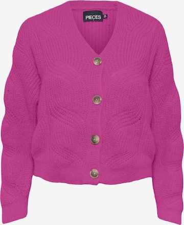 PIECES Strickjacke 'Cornelia' in Pink: predná strana