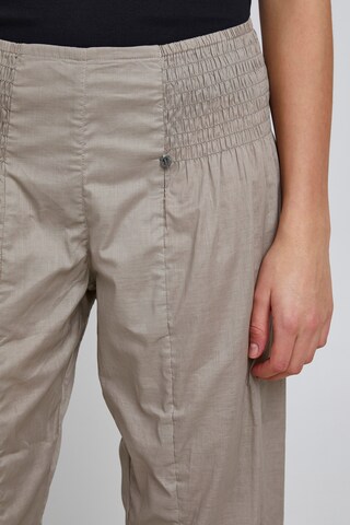 PULZ Jeans Tapered Trousers 'JILL' in Grey
