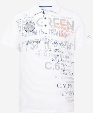 CAMP DAVID Shirt in White: front