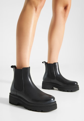 WODEN Chelsea Boots 'Sanna' i sort: forside