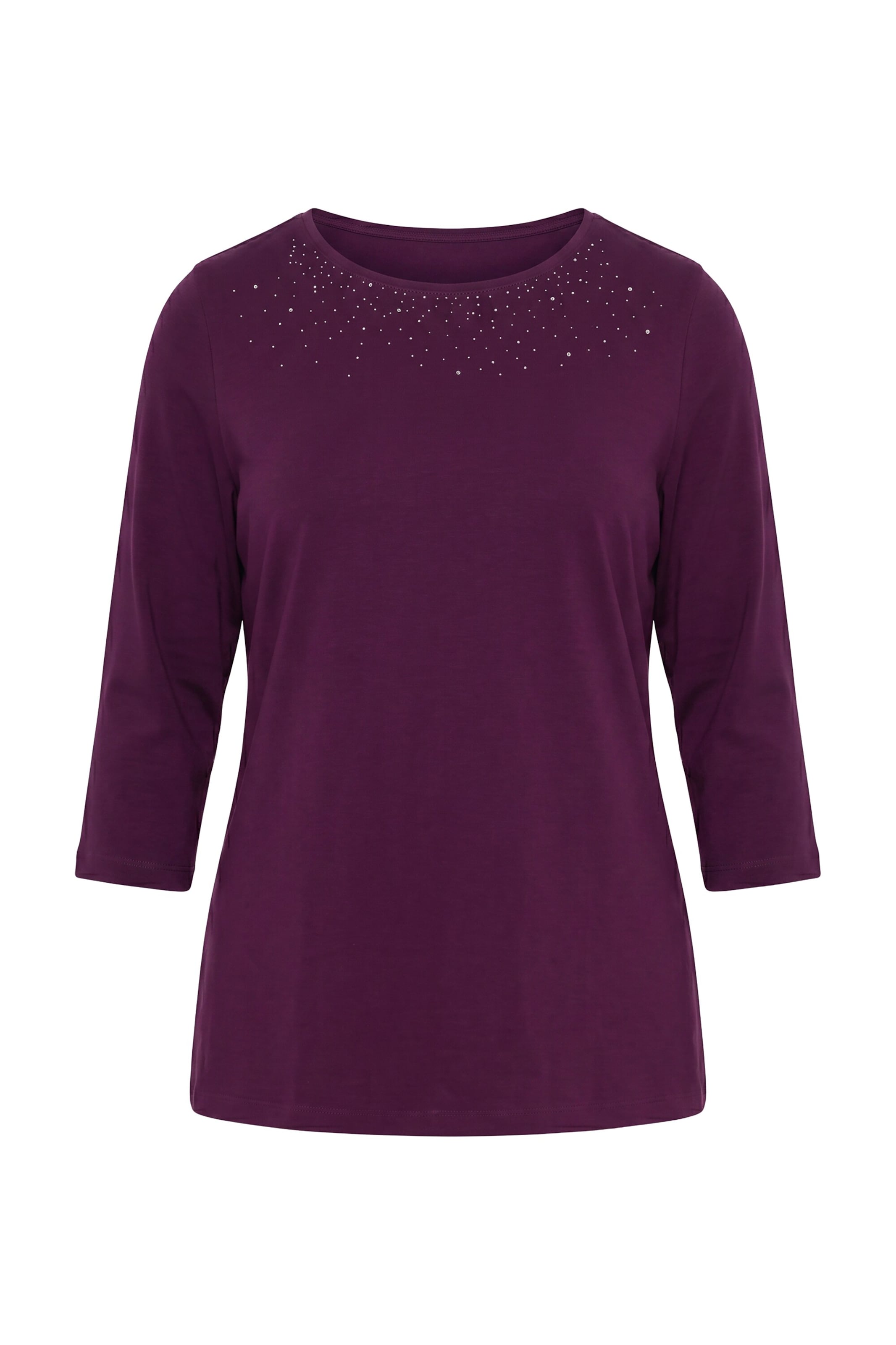 Ulla Popken Shirt in Lila: Vorderseite