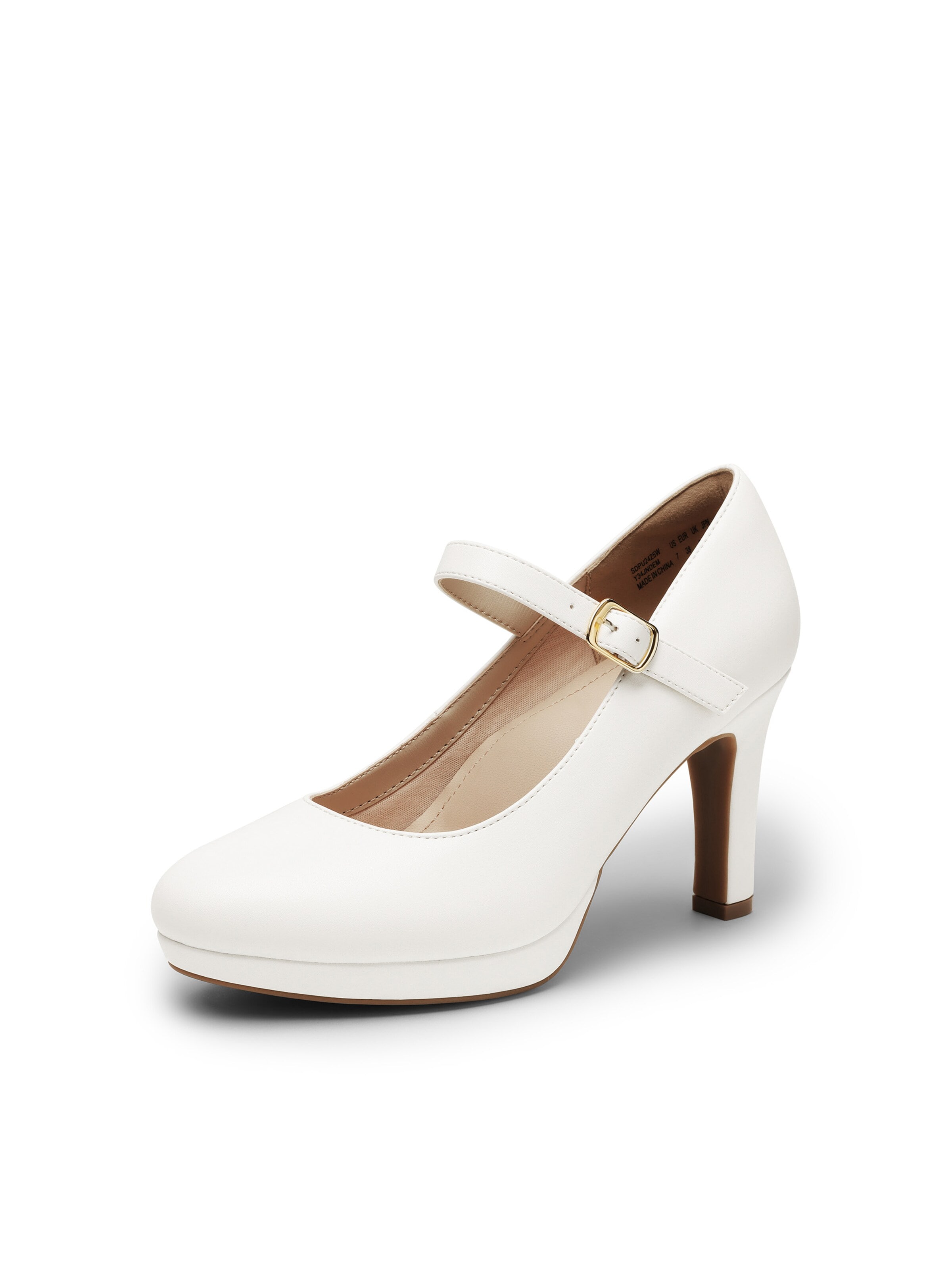 Escarpins Dream Pairs en blanc : devant