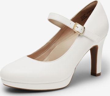 Escarpins Dream Pairs en blanc : devant