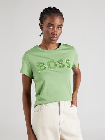 BOSS Black Shirt 'Eventsa' in Groen: voorkant