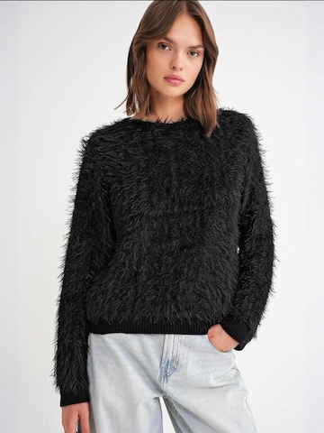 MixRay Pulover 'Pullover' | črna barva: sprednja stran