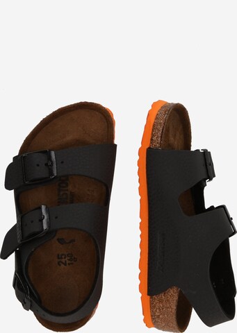 BIRKENSTOCK Åbne sko 'Milano' i sort