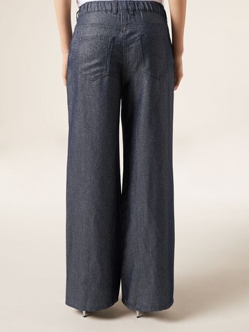 CALZEDONIA Wide leg Pants in Blue