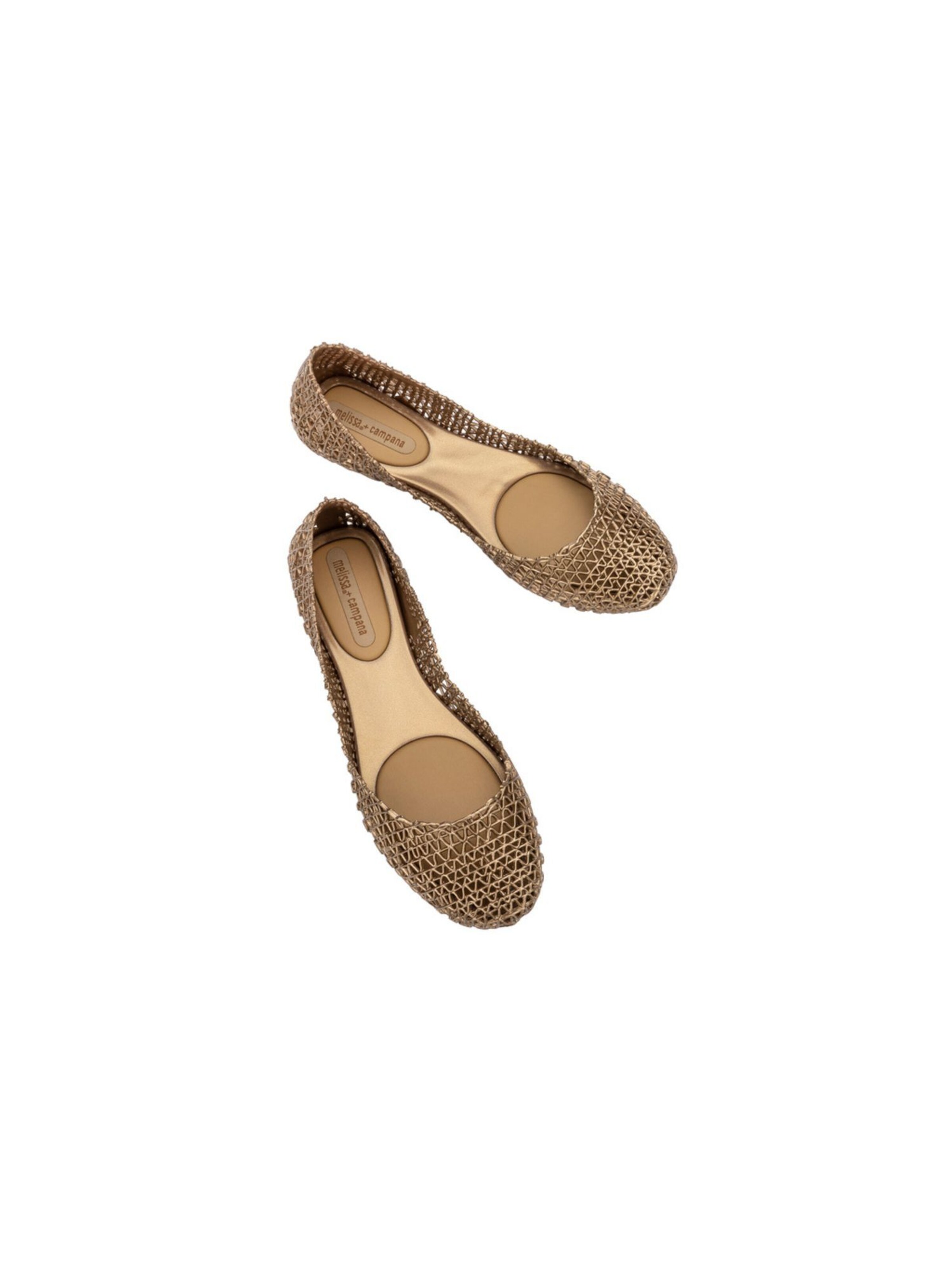 MELISSA Ballerina 'Campana Papel' in Gold