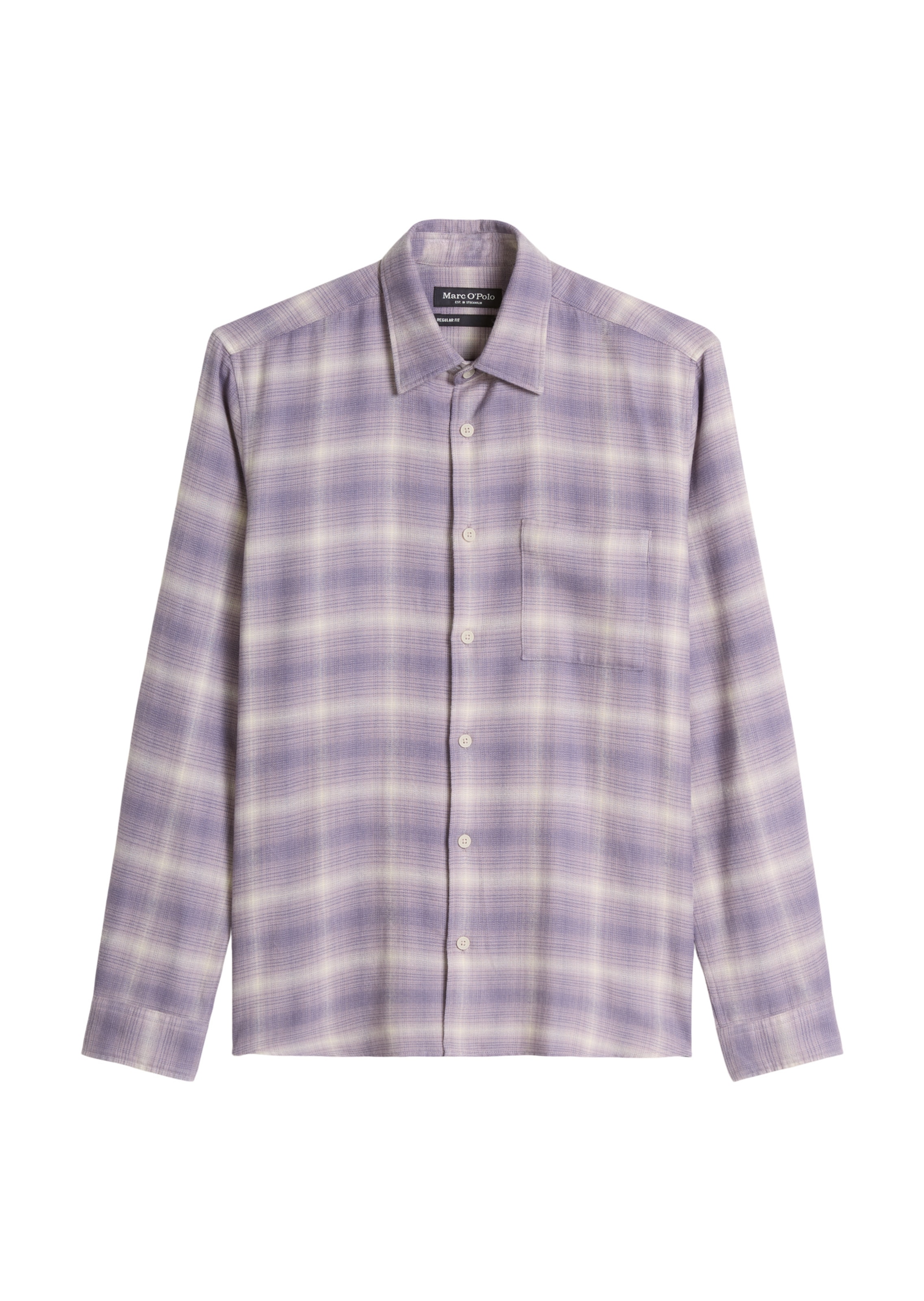 Marc O'Polo Regular fit Button Up Shirt in Purple: front
