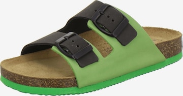AFS-Schuhe Offene Schuhe 'Jungen Pantolette Zweischnaller apfel' in Grün: Vorderseite