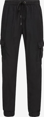 QS Tapered Cargo Pants in Black