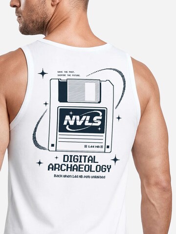 Neverless Shirt 'Digital Archaeology' in White
