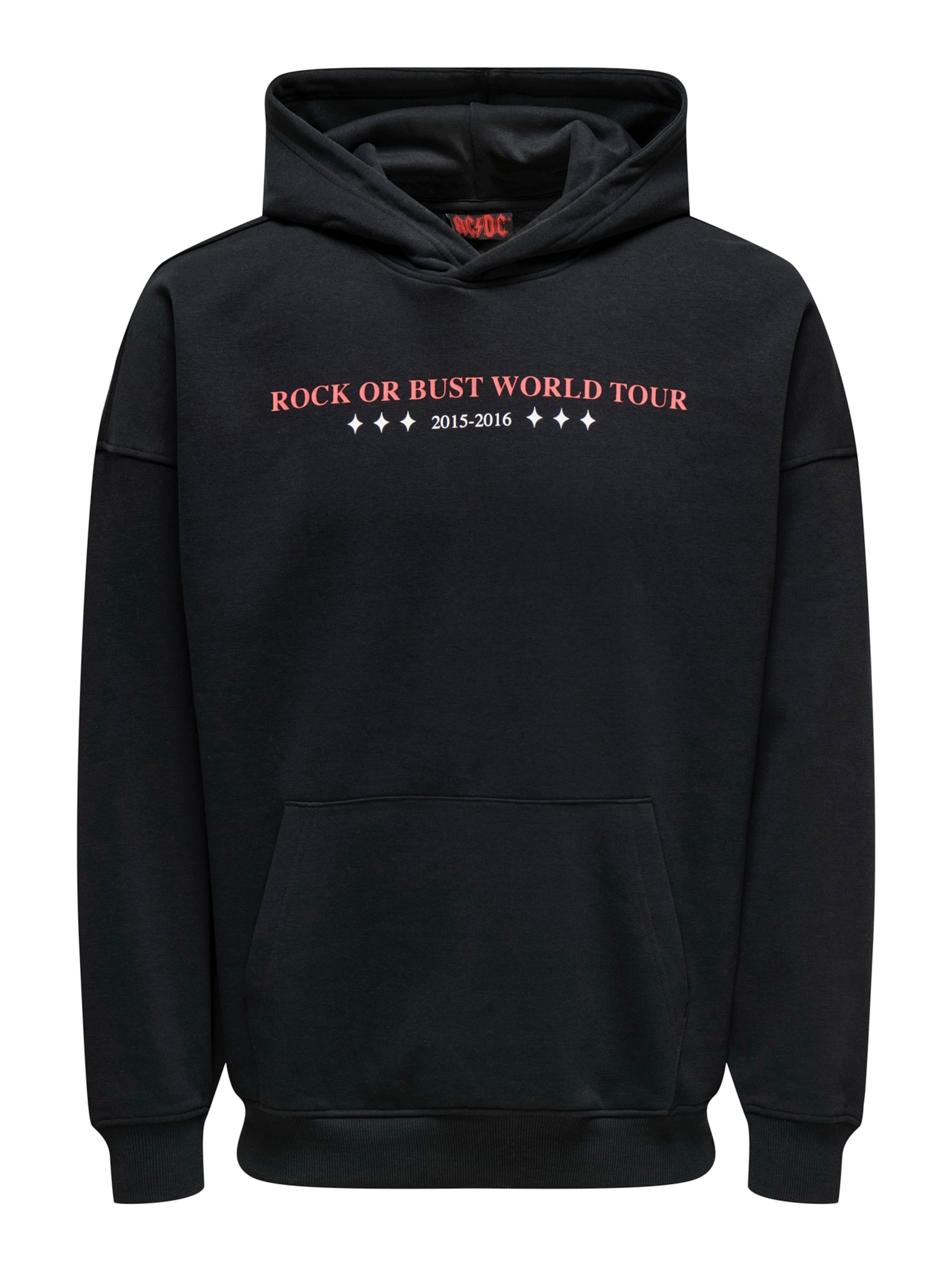 Only & Sons Sweat-shirt 'ONSACDC' en rouge / noir / blanc, Vue avec produit