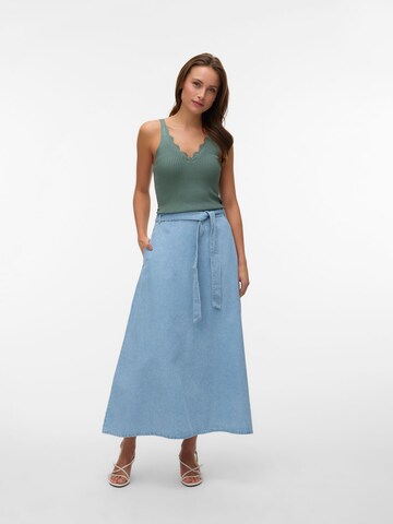 VERO MODA Gebreide top 'AWVILJA' in Groen