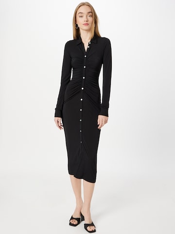 RECC Košilové šaty 'SANDRA' – černá: přední strana