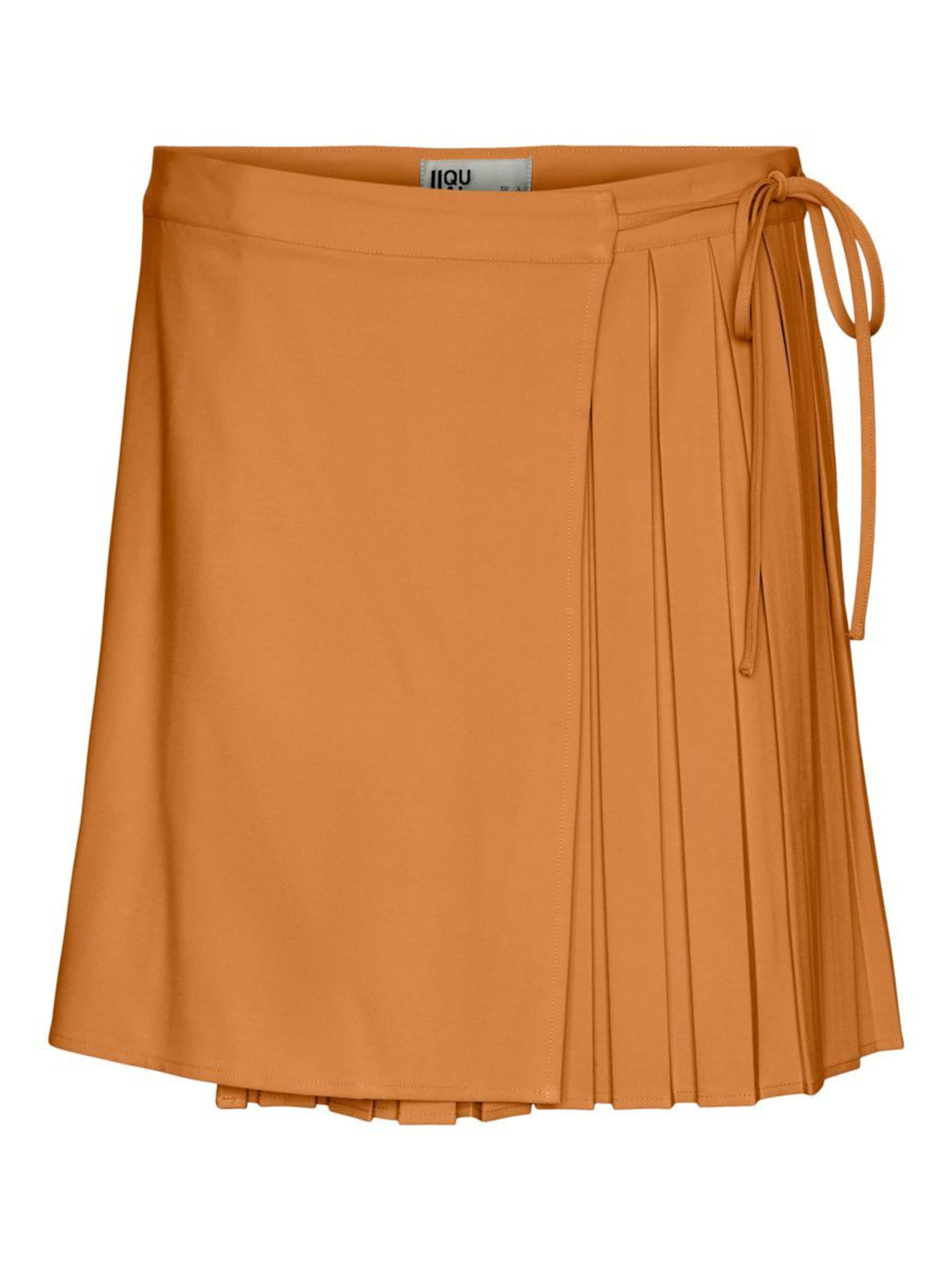 IIQUAL Φούστα 'NOMA' σε καφέ: μπροστά