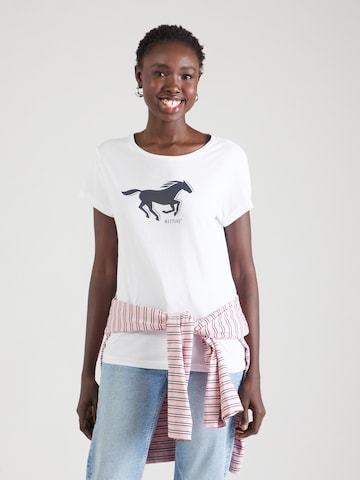 T-shirt 'STYLE LOA' MUSTANG en blanc : devant