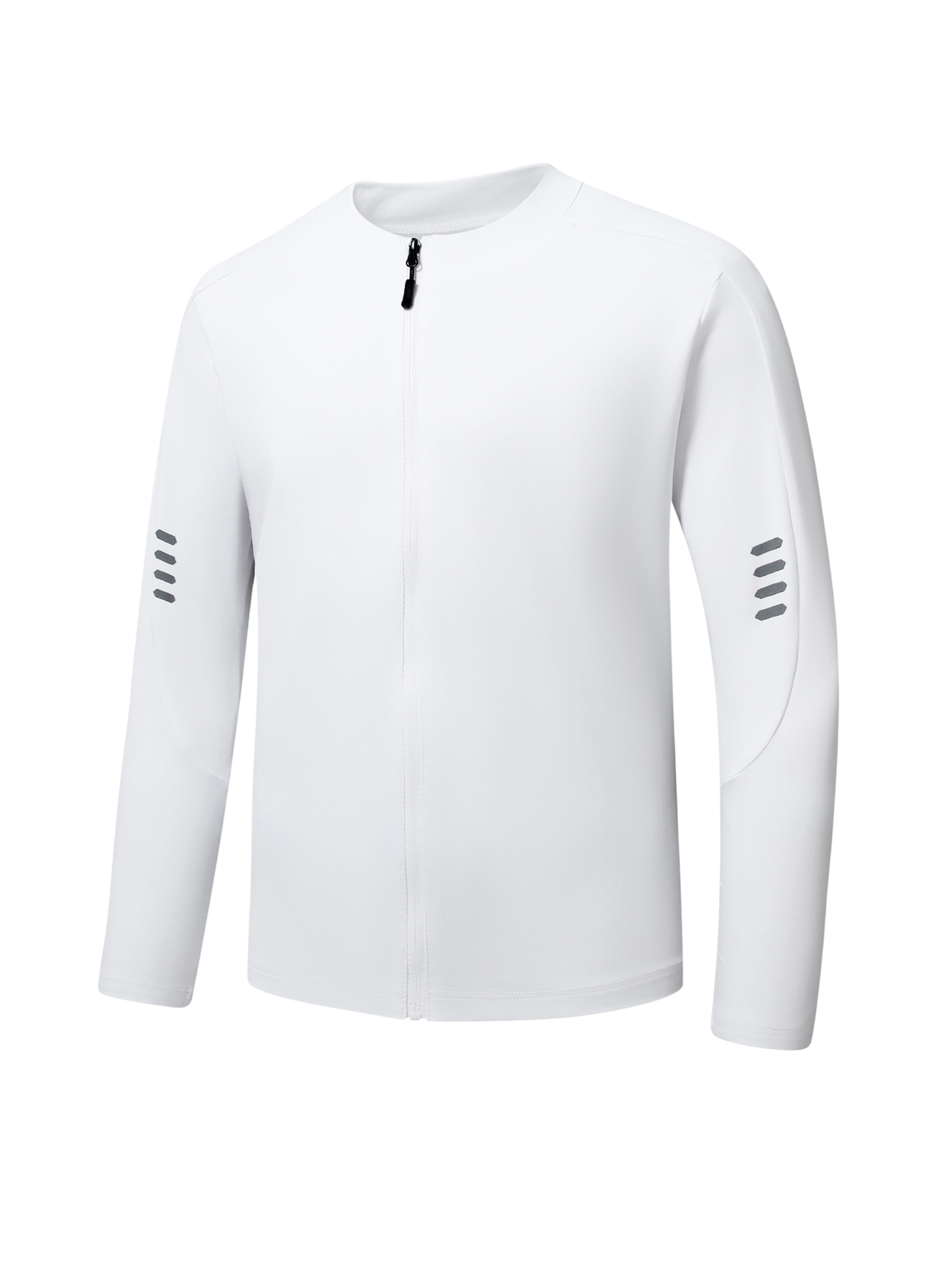 Youthup Athletic Cardigan in White: front