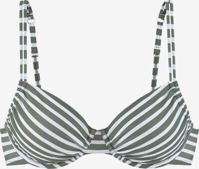 VENICE BEACH Bikini augšdaļa 'Summer', krāsa - akmens / balts, Preces skats