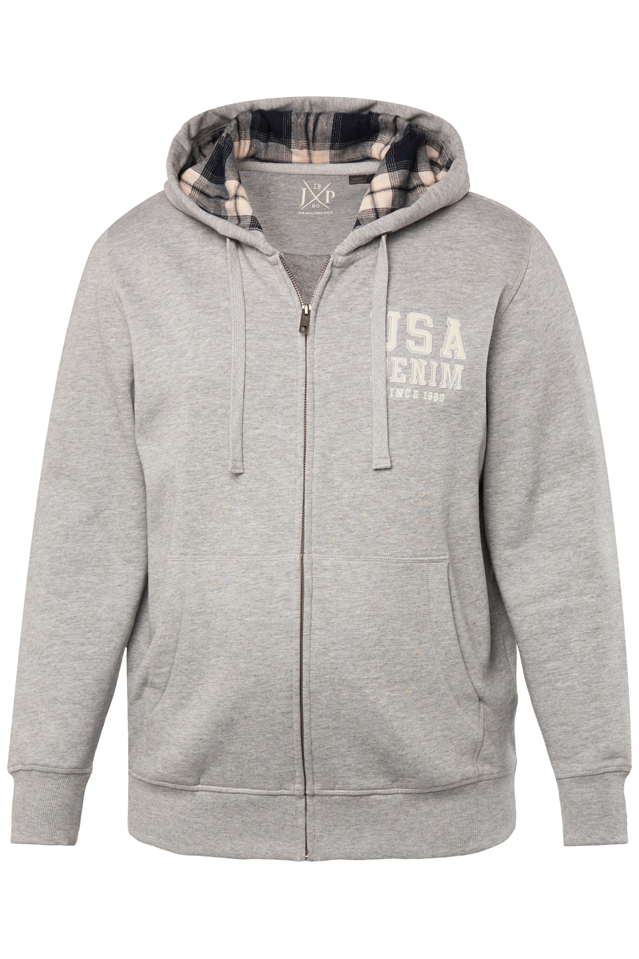 JP1880 Sweat jacket in Grey: front