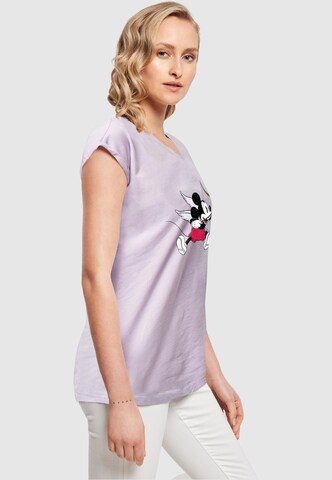 ABSOLUTE CULT T-Shirt 'Mickey Mouse - Love Cherub' in Lila