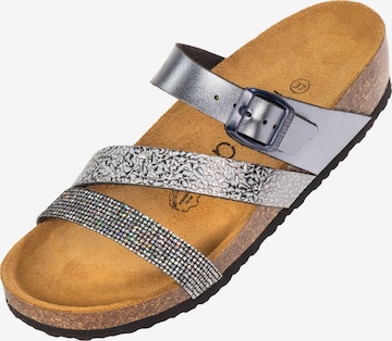 Palado Pantolette 'Palado Chios' in Grau: Vorderseite