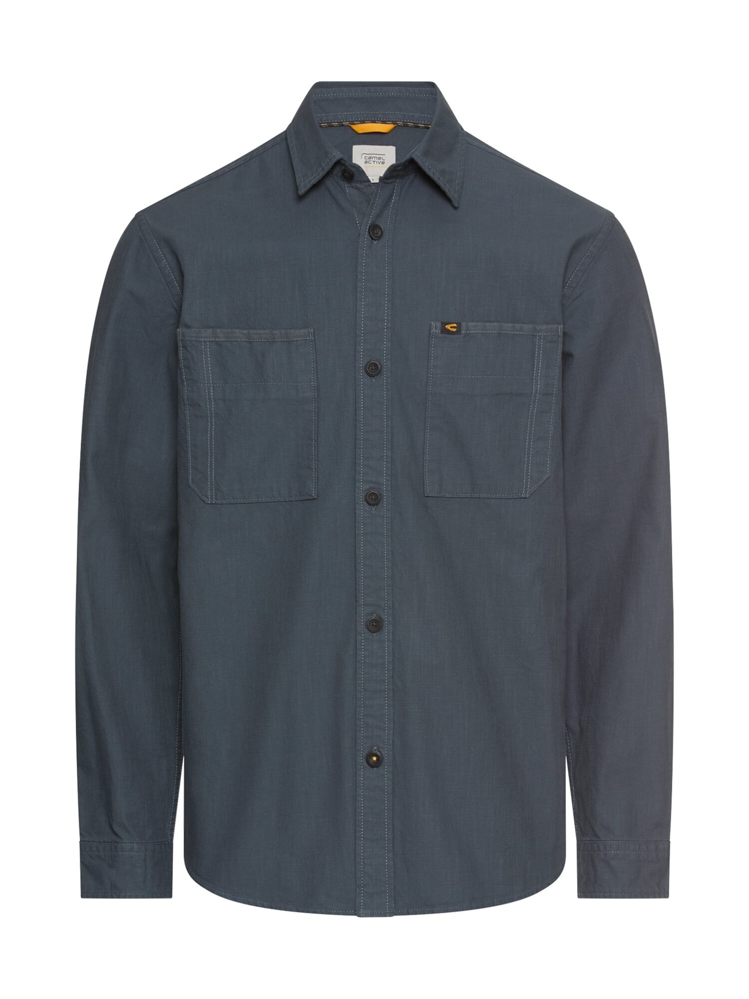 CAMEL ACTIVE Button Up Shirt in Blue: front