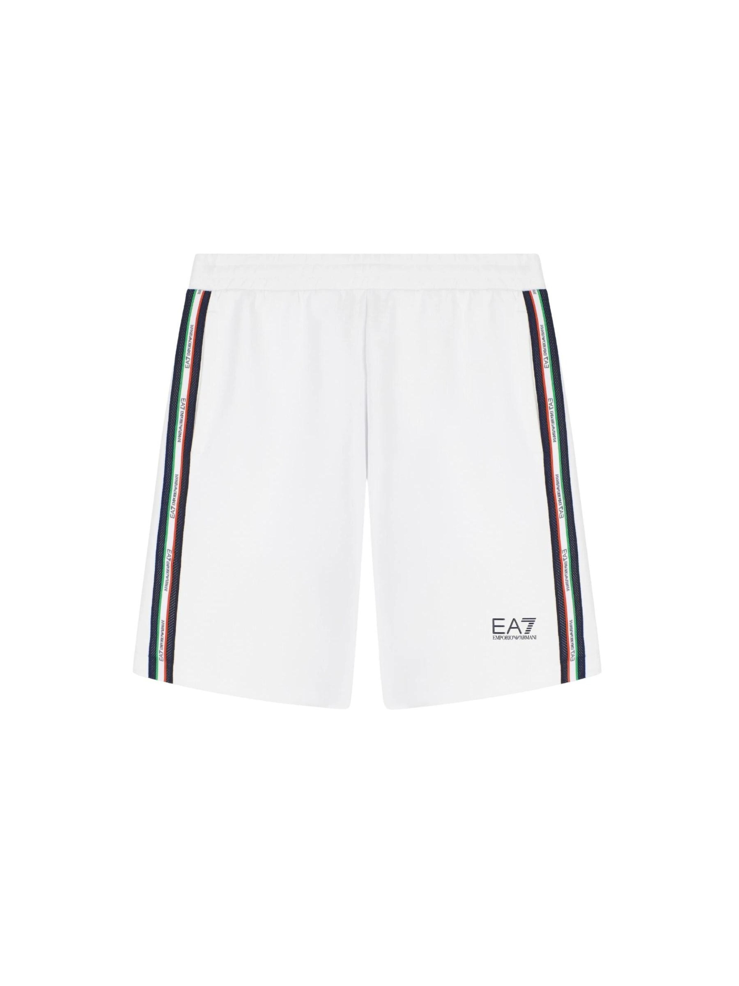 EA7 Emporio Armani Boxershorts 'MAN JERSEY SHORTS' i vit: framsida
