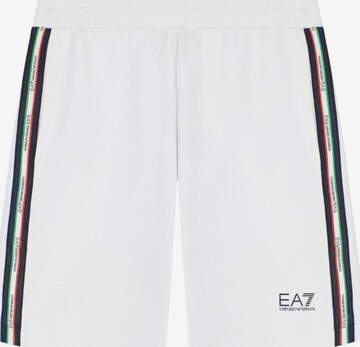 EA7 Emporio Armani Boxershorts 'MAN JERSEY SHORTS' i vit: framsida