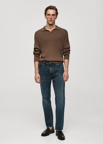 MANGO MAN Sweater 'Taurus' in Brown