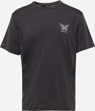 NIKE T-Shirt fonctionnel 'Rise 365' en noir / blanc, Vue avec produit