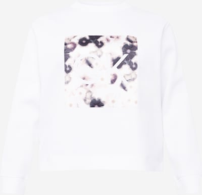 Bluză de molton Calvin Klein Curve pe culoarea pielii / mov prună / mov deschis / alb, Vizualizare produs